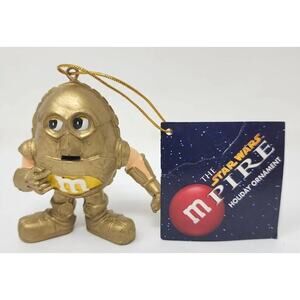 2005 Star Wars Mprire Strkes Kurt Adler C3PO Gold M&Ms Yellow Ornament NWT U26